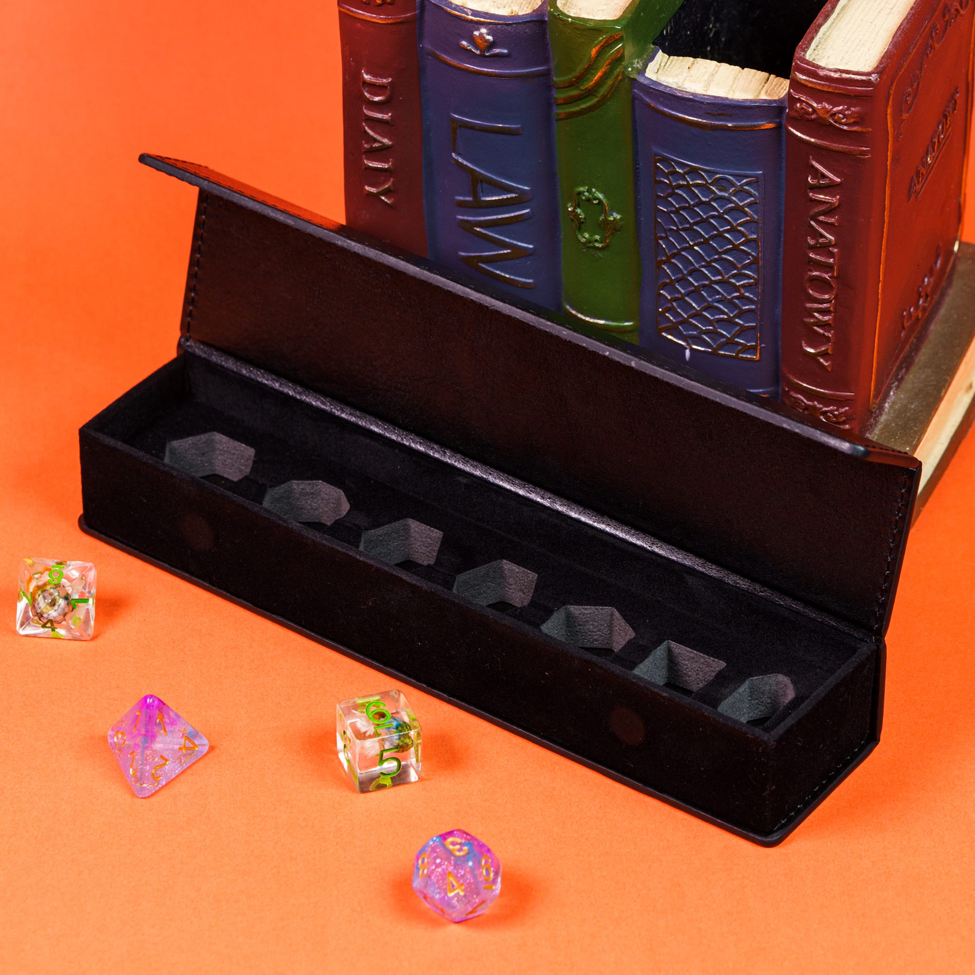 DND Dice Tray & Tower Storage Box, 4 in 1 D&D Dice Holder Case (Dice Rolling